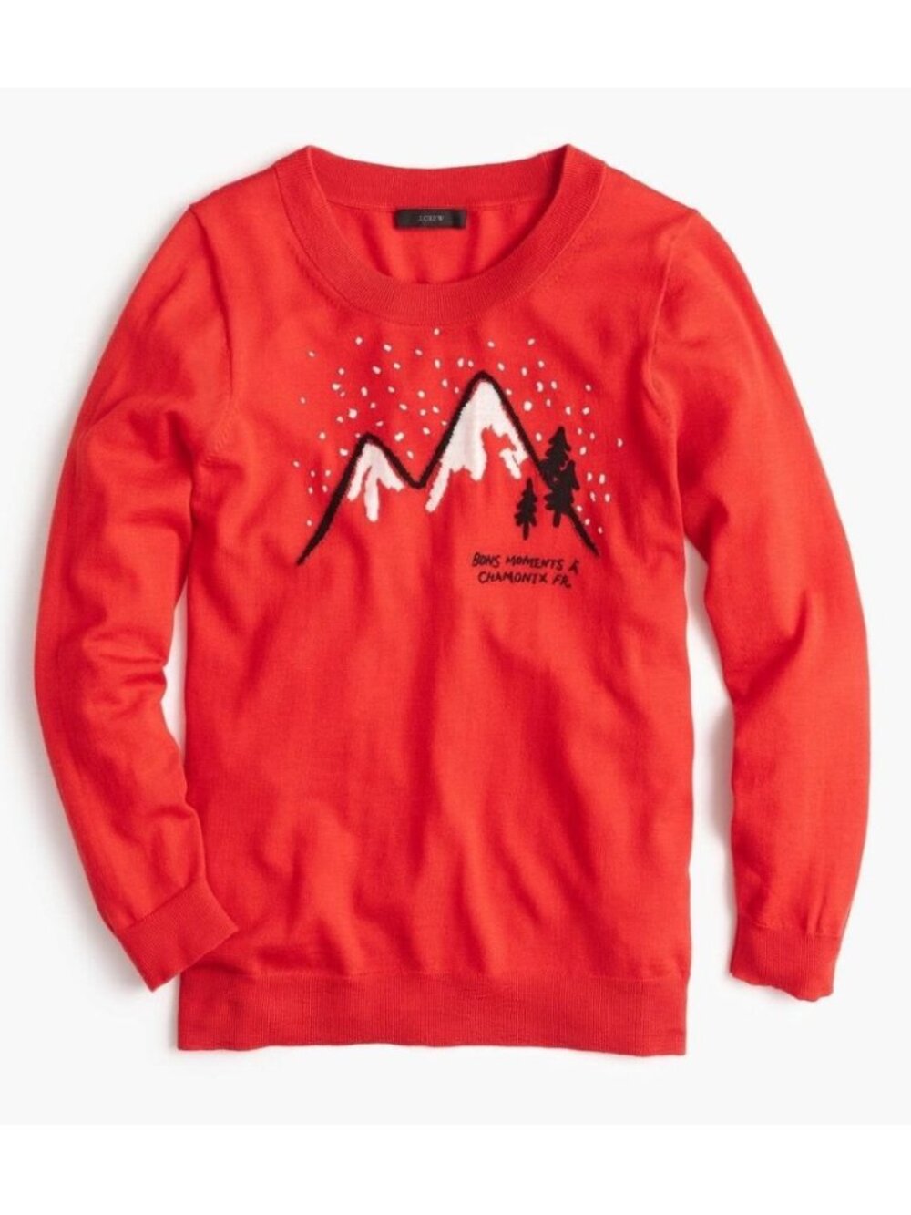J. Crew Women's Mountain Tippi Merino Wool Sweater in Chamonix Red Size Small